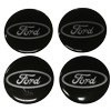 Naklejki na kołpaki Ford 70 mm silikonowe czarne