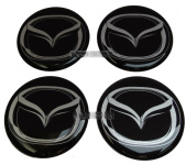 Naklejki na kołpaki Mazda 60 mm silikonowe