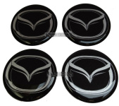 Naklejki na kołpaki Mazda 65 mm silikonowe
