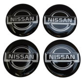 Naklejki na kołpaki Nissan 60 mm silikonowe