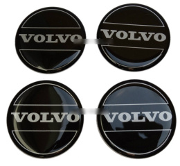 Naklejki na kołpaki Volvo 80 mm silikonowe