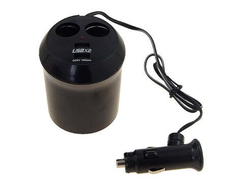 Rozgałęziacz gniazda zapalniczki II + 2x USB na kablu Rozgałęziacz gniazda zapalniczki II + 2x USB na kablu