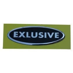 Naklejka aluminiowa EXLUSIVE czarna Naklejka aluminiowa EXLUSIVE czarna