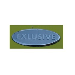 Naklejka aluminiowa EXLUSIVE srebrna Naklejka aluminiowa EXLUSIVE srebrna