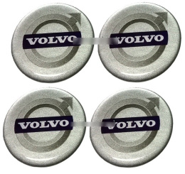 Naklejki na kołpaki Volvo 65 mm silikonowe