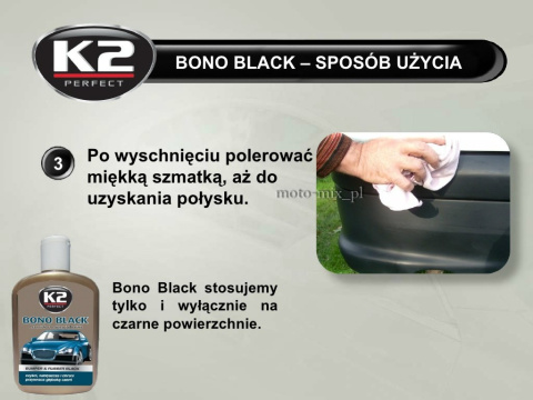 Preparat CZERNIDŁO GUMY I PLASTIKU Bono black 500 ML Preparat CZERNIDŁO GUMY I PLASTIKU Bono black 500 ML