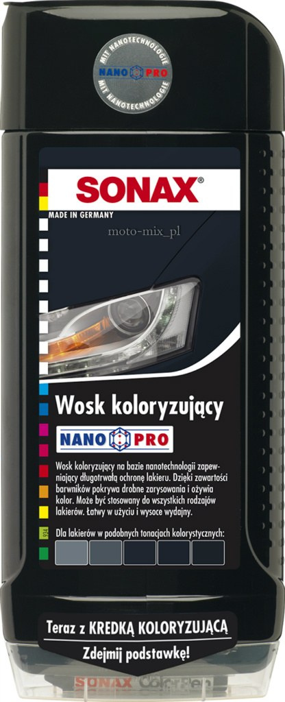 Wosk koloryzujący Sonax 500ml czarny Wosk koloryzujący Sonax 500ml czarny