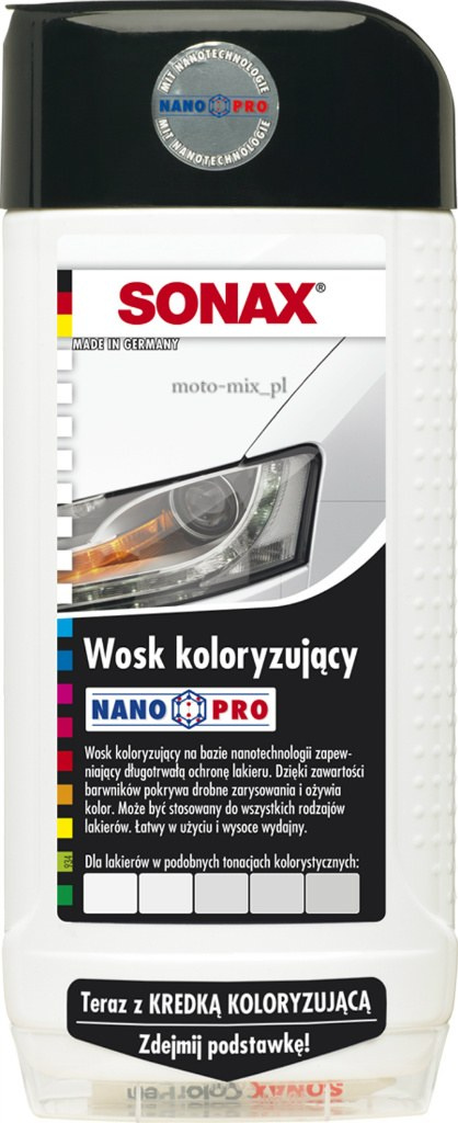 Wosk koloryzujący Sonax 500ml biały Wosk koloryzujący Sonax 500ml biały