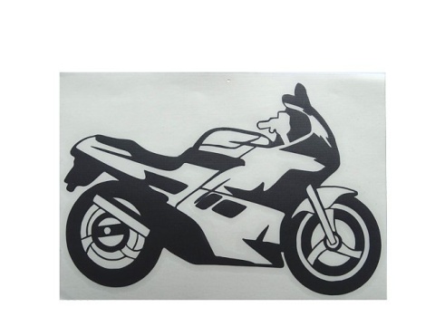 Naklejka tuningowa - MOTOR, motocykl - CZARNY Naklejka tuningowa - MOTOR, motocykl - CZARNY