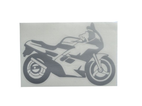 Naklejka tuningowa - MOTOR, motocykl - srebrny Naklejka tuningowa - MOTOR, motocykl - srebrny