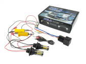 Światła do jazdy dziennej LED 12V DRL 2w1 z kierunkowskazem Żarówki 66 SMD 4014
