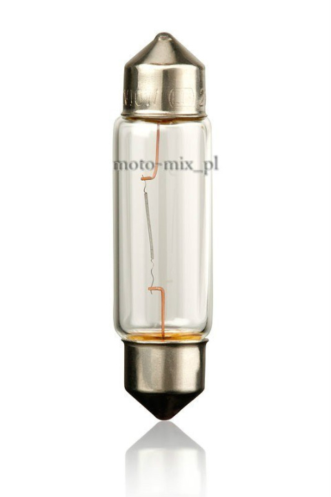 Żarówka rurkowa, paluszek 10W 12V 43mm Żarówka rurkowa, paluszek 10W 12V 43mm