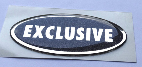 Naklejka EXCLUSIV silikonowa OWAL Naklejka EXCLUSIV silikonowa OWAL