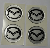 Naklejki na kołpaki MAZDA 60 mm silikonowe