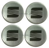 Naklejki na kołpaki SEAT 50 mm silikonowe