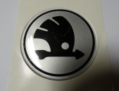 Naklejki na kołpaki Skoda 60 mm silikonowe nowe logo