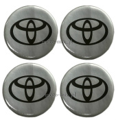 Naklejki na kołpaki TOYOTA 50 mm silikonowe