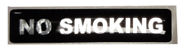 Naklejka NO SMOKING - zakaz palenia silikonowa 1szt.