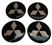 Naklejki na kołpaki Mitsubishi 60 mm silikonowe