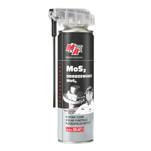 Odrdzewiacz z dwusiarczkiem MoS2 spray 500ml Odrdzewiacz z dwusiarczkiem MoS2 spray 500ml