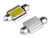 Żarówka RURKOWA biała Canbus 36mm 12V 1x COB LED