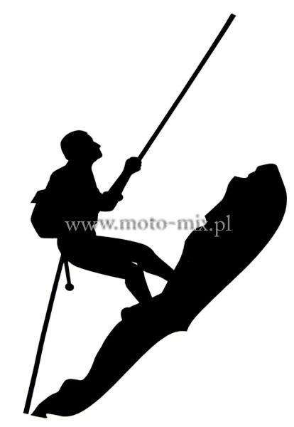 Naklejka tuningowa - Alpinista, wspinaczka Naklejka tuningowa - Alpinista, wspinaczka