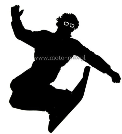 Naklejka tuningowa - SNOWBOARD, snowboardzista Naklejka tuningowa - SNOWBOARD, snowboardzista