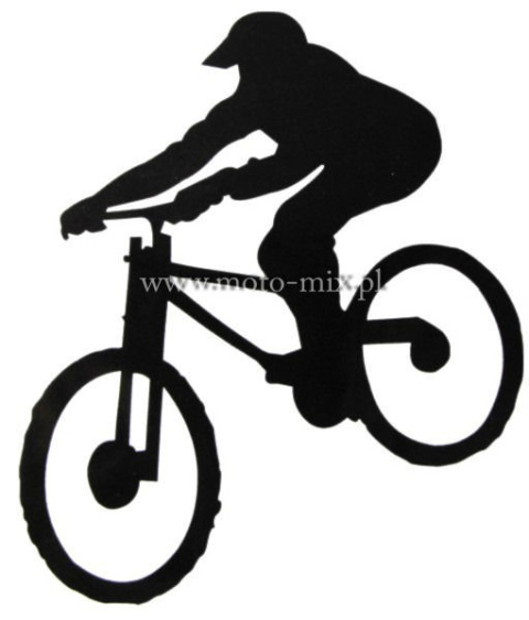 Naklejka tuningowa - rowerzysta - Cyklista Naklejka tuningowa - rowerzysta - Cyklista