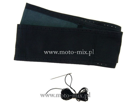 Pokrowiec na kierownicę - obszywany SKÓRA (M) 37-39 cm Pokrowiec na kierownicę - obszywany SKÓRA (M) 37-39 cm