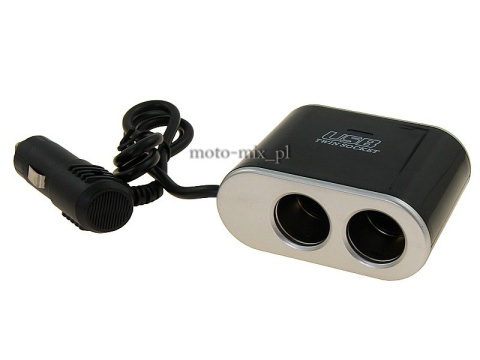 Rozgałęziacz zapalniczki II 12/24V włączniki, USB 1000 mA Rozgałęziacz zapalniczki II 12/24V włączniki, USB 1000 mA