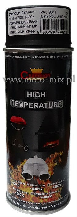 Spray wysokotemperaturowy CZARNY Spray wysokotemperaturowy CZARNY