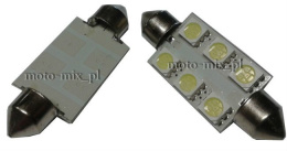 Żarówka RURKOWA C5W 6 LED SMD 42mm