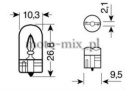 Żarówka W3W 12V 3W W.2.1x9.5d