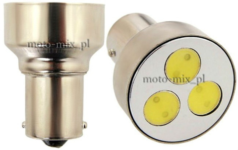 Żarówka ledowa BAY15D 1W 12V 3LED SMD (2szt) Żarówka ledowa BAY15D 1W 12V 3LED SMD (2szt)