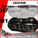 Zestaw żarówek H1 + H7 bezpieczniki 30 el