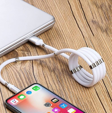 Kabel Łatwozwijalny USB do szybkiego ładowania typ-C | Quick Charge 3.0 Kabel Łatwozwijalny USB do szybkiego ładowania typ-C | Quick Charge 3.0