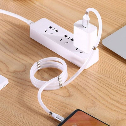 Kabel Łatwozwijalny USB do szybkiego ładowania typ-C | Quick Charge 3.0 Kabel Łatwozwijalny USB do szybkiego ładowania typ-C | Quick Charge 3.0