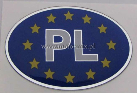 Naklejka silikonowa - PL w Unii elipsa Naklejka silikonowa - PL w Unii elipsa