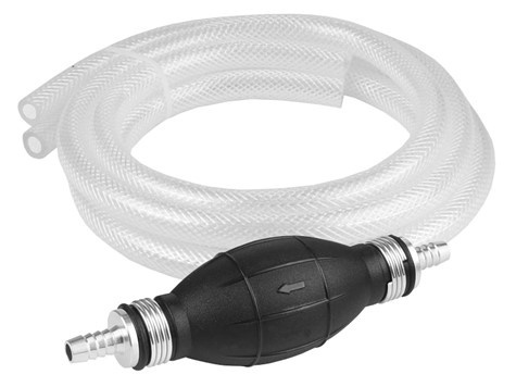 Pompka ręczna do paliw - 2 x wąż 8mm x 1m + gruszka Pompka ręczna do paliw - 2 x wąż 8mm x 1m + gruszka