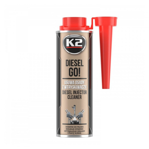 Preparat do czyszczenia wtryskiwaczy diesla K2 Diesel GO! 250ml Preparat do czyszczenia wtryskiwaczy diesla K2 Diesel GO! 250ml