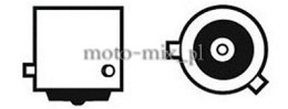 Żarówka samochodowa LED BAy15S Filament 2W COB POMARAŃCZOWA ,PY21W