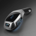 Bluetooth | Transmiter samochodowy FM z wyświetlaczem LED| Bluetooth | Ładowarka USB | Zestaw głośnomówiący
