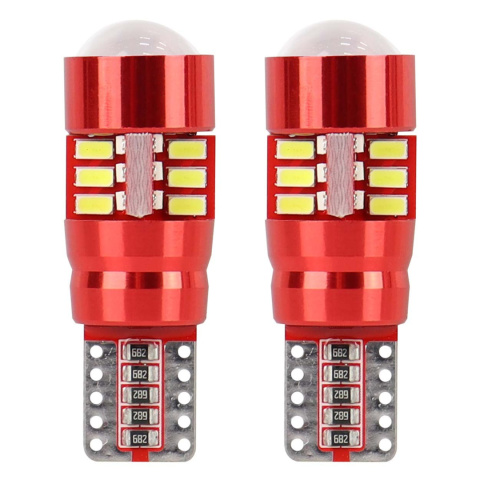 Diody do postojówek LED CANBUS 27SMD 3014 T10e (W5W) White 12V/24V