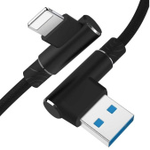 Kabel Kątowy USB do ładowania telefonu | iPhone 5 6 7 8 X 11 2.4A