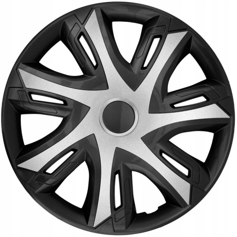 Kołpaki N-power 15 cali czarno - srebrny 4SZT Kołpaki N-power 15 cali czarno - srebrny 4SZT