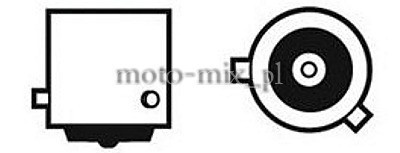 Żarówka samochodowa LED BAy15S Filament 2W COB ,PY21W