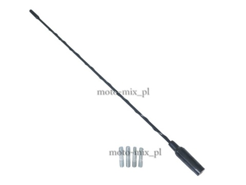 Maszt antenowy 41cm z 4 adapterami bat