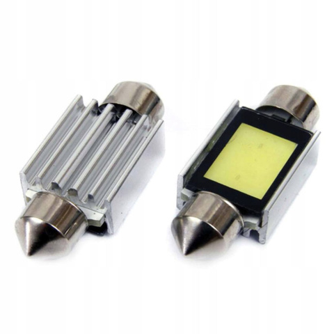 Żarówka RURKOWA LED CANBUS COB3 Festoon C5W C10W C3W 39mm White 12V Żarówka RURKOWA LED CANBUS COB3 Festoon C5W C10W C3W 39mm White 12V