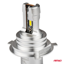 Żarówki samochodowe LED seria H-mini H4/H19 6500K Canbus