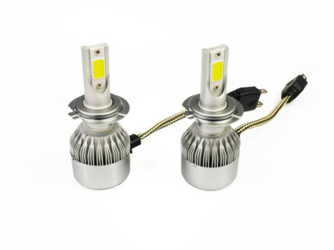 Zestaw żarówek LED H7 C6 COB BridgeLUX™ 7600 lm Zestaw żarówek LED H7 C6 COB BridgeLUX™ 7600 lm